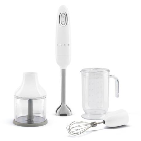 Blender de mana SMEG, 700 W, stilul anilor 50, alb