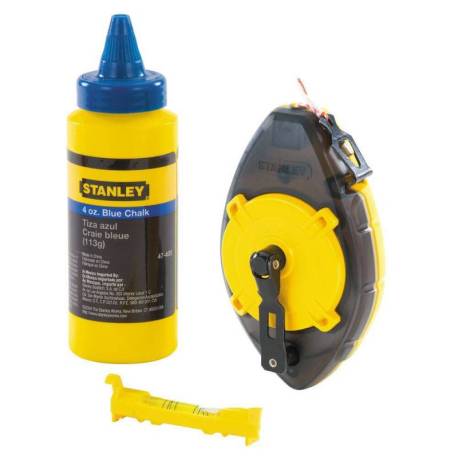 Set pentru trasat STANLEY PowerWinder cu flacon cu praf de creta albastra, blister