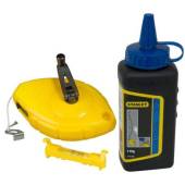Set STANLEY 0-47-443 sfoara de trasare + creta albastra + nivela fir