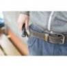 Curea din piele STANLEY STST1-80119, maro inchis, 130x2.5cm