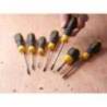 Surubelnita STANLEY STHT16163-0 Cushion Grip cu varf cruce Pozidrive PZ2, tija 100mm, PZ2x100