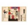 Set profesional pentru lucrul cu lemnul PEBARO 412, ambalat in cutie de lemn