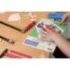 Kit constructie casa pentru pasari PEBARO 399S, contine 4 sabloane din lemn, dimensiunea A4