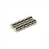 Set 10 magneti neodim disc PEBARO 20929, N48, dimensiuni 6x5mm