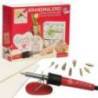 Set pentru pirogravura PEBARO 0269, 30W, 220V, include 2 placi de lemn si 9 varfuri