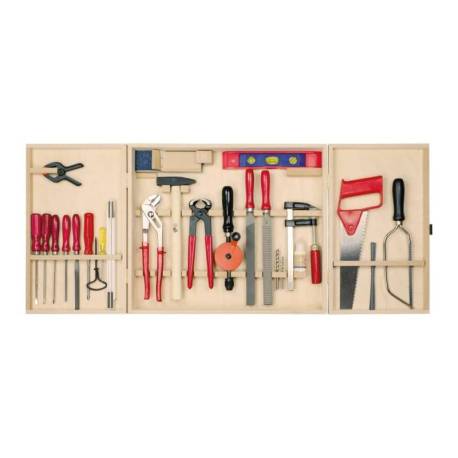 Trusa expert pentru mestesuguri PEBARO 415, in cutie de lemn