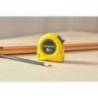 Ruleta clasica STANLEY 5m, protectie Tylon, tru-zero, 5m x 19mm, blister