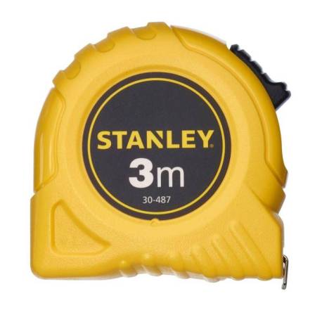 Ruleta clasica STANLEY 3m, protectie Tylon, tru-zero, 3m x 12.7mm