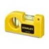 Nivela magnetica de buzunar STANLEY 0-42-130, 8.7cm, 2 fiole