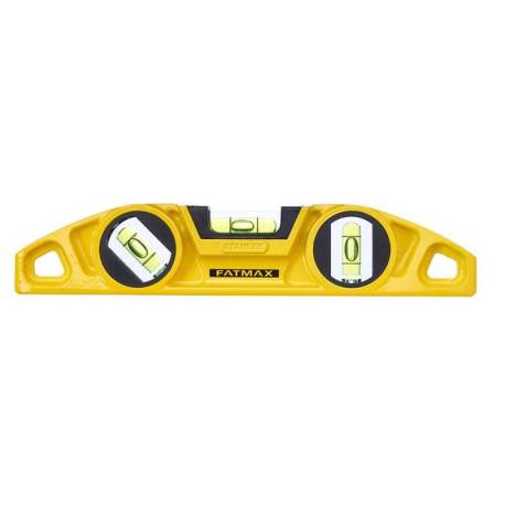 Nivela magnetica STANLEY 0-43-603 FatMax Torpedo din aluminiu, 23cm, 3 fiole