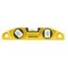 Nivela magnetica STANLEY 0-43-603 FatMax Torpedo din aluminiu, 23cm, 3 fiole