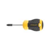Surubelnita scurta STANLEY STHT16157-0 Stubby Cushion Grip cu varf cruce PH2, tija 45mm, PH2x45