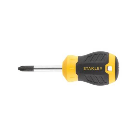 Surubelnita scurta STANLEY STHT16157-0 Stubby Cushion Grip cu varf cruce PH2, tija 45mm, PH2x45