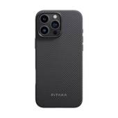 Husa PITAKA MagEZ 5 Pro, 600D Military-Grade, pentru iPhone 16 Pro Max, MagSafe, Ultra Slim, Negru/Gri