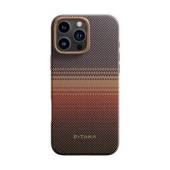 Husa PITAKA MagEZ 5 Pro, Military-Grade Aramida, pentru iPhone 16 Pro, MagSafe, Sunset