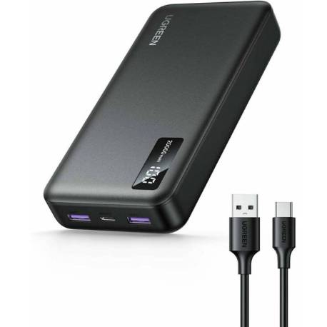 Baterie externa UGREEN 20000 mAh, 22.5W, USB-C, USB-A, PD 3.0