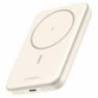 Baterie externa UGREEN Magnetic 5000mAh, Wireless, PD 15W, Qi 7.5W, USB-C, Bej