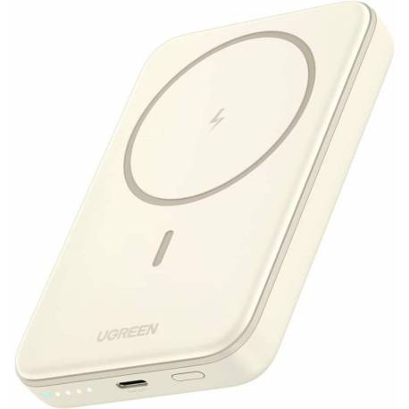 Baterie externa UGREEN Magnetic 10000mAh, Wireless, PD 20W, USB-C, Bej