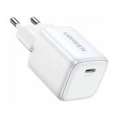 Incarcator retea UGREEN Nexode Mini 20W, GaN, USB-C, PD Alb