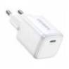 Incarcator retea UGREEN Nexode Mini 20W, GaN, USB-C, PD Alb