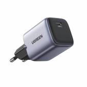 Incarcator retea UGREEN Nexode Mini 20W, GaN, USB-C, PD Gri