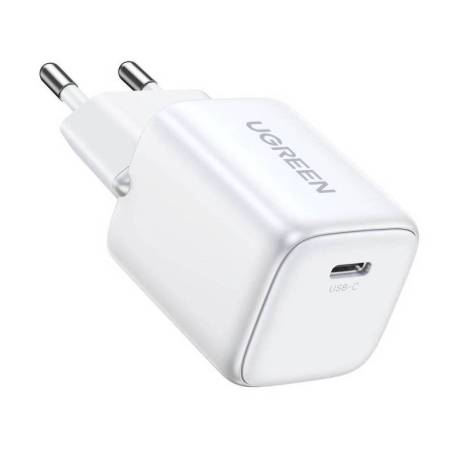 Incarcator retea UGREEN Nexode Mini 30W, GaN, USB-C, PD Alb
