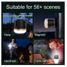 Lampa LED Camping ECOFLOW si PowerBank 7200 mah, Alb/Negru
