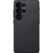 Husa PITAKA PIN Button, Aramida, pentru Samsung Galaxy S25 Ultra, Negru/Gri