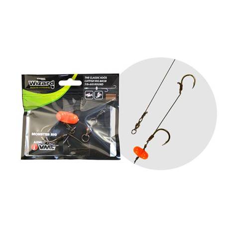 Montura somn WIZARD MONSTER The Classic Koos Catfish Rig 7/0+9/0 Round