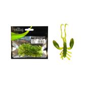 Larva siliconica WIZARD NYMPH Green, 3cm, 10 buc/plic