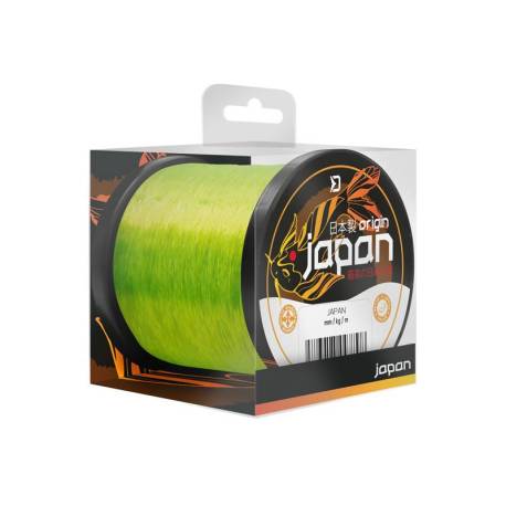 Fir monofilament DELPHIN JAPAN Origin Galben fluo, 0.330mm, 8.23kg, 600m
