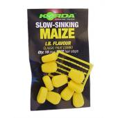 Porumb artificial KORDA SLOW SINKING BANOFFEE ALB 10 buc/plic