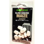 Porumb artificial KORDA SLOW SINKING MAIZE BANOFFEE ALB 10 buc/plic