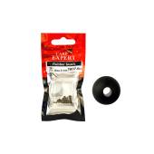 Opritoare din cauciuc negru CARP EXPERT 6mm, 25 buc/plic