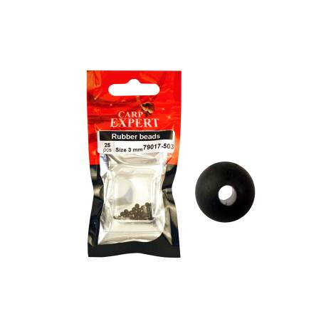 Opritoare din cauciuc negru CARP EXPERT 8mm, 15 buc/plic