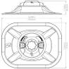 Baza suport lanseta RAILBLAZA Ribport Starport, alb 03-4064-21