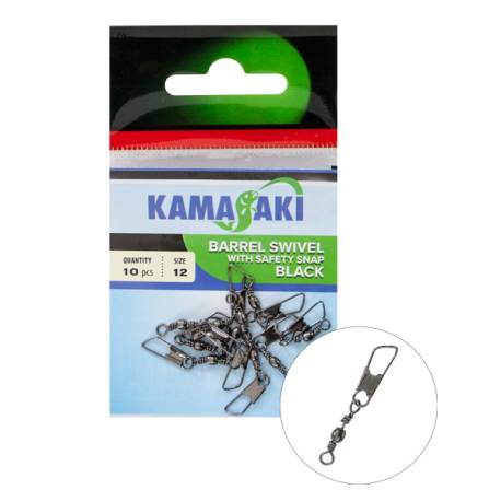 Agrafa KAMASAKI Safety cu vartej Rolling, nr.12, 10 buc/plic