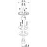 Trecere cabluri SCANSTRUT Low Profile inox, Ø 9-14mm