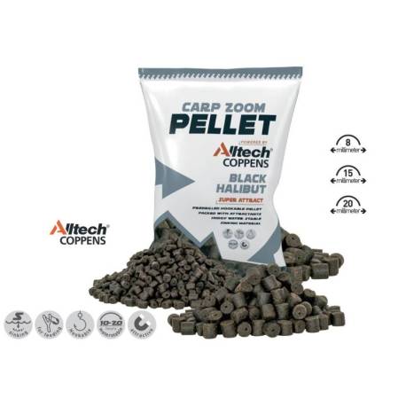 Pelete CARP ZOOM BLACK HALIBUT PELLET 8mm 800gr