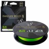 Fir textil MAJOR CRAFT DANGAN BRAID X 8X 150m, PE #0.6, 12lb, Fluo Green