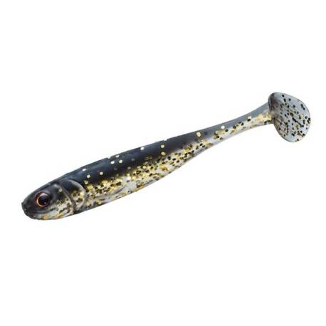 Naluca MAJOR CRAFT STABI SHAD SLIM 4", 10.2cm, 004 Black Gold, 4 buc/plic
