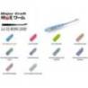 Vierme siliconic MAJOR CRAFT AJI-DO ZANBY 6.3cm 003 Glow Chartreuse, 8 buc/plic
