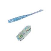 Vierme siliconic MAJOR CRAFT AJI-DO ZANBY 6.3cm 005 Clear Lame Mashimashi Glow, 8 buc/plic