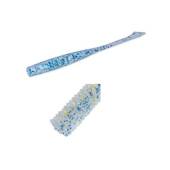 Vierme siliconic MAJOR CRAFT AJI-DO ZANBY 6.3cm 007 Two Tone Blue Gold Keimura, 8 buc/plic