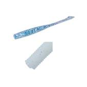 Vierme siliconic MAJOR CRAFT AJI-DO ZANBY 6.3cm 010 Glow White Silver Lame, 8 buc/plic