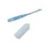 Vierme siliconic MAJOR CRAFT AJI-DO ZANBY 6.3cm 010 Glow White Silver Lame, 8 buc/plic