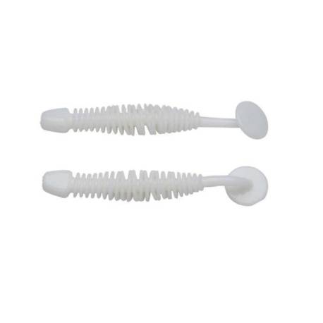 Grub BERKLEY POWER LEECH 5cm, Milky White, 12 buc/plic