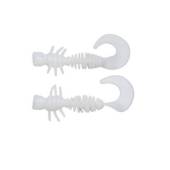 Naluca BERKLEY POWER CURLY 4cm, Milky White, 12 buc/plic