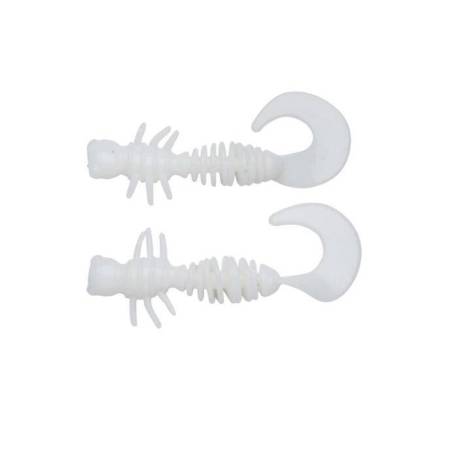 Naluca BERKLEY POWER CURLY 4cm, Milky White, 12 buc/plic