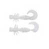 Naluca BERKLEY POWER CURLY 4cm, Milky White, 12 buc/plic